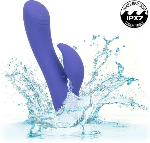 Calexotics Calex Connect Dual Stimulator Clitoral Stimulation G Spot Vibrator 2-in-1 Dual Vibrator App Purple