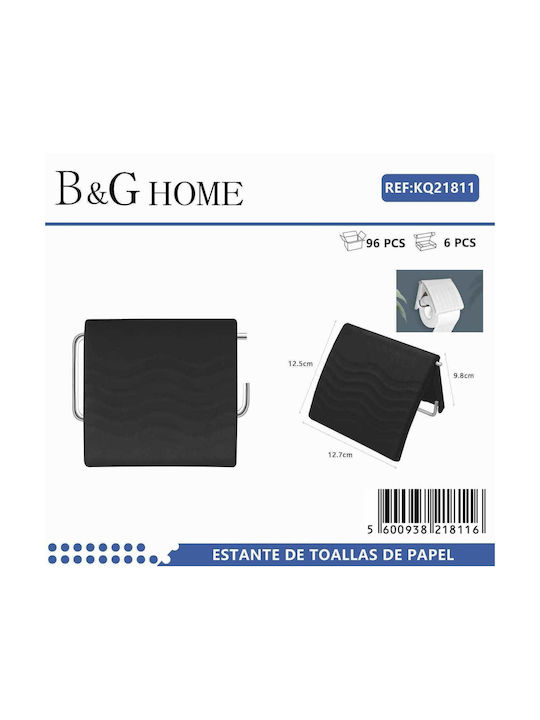 Papierhalter Metallisch Schwarz