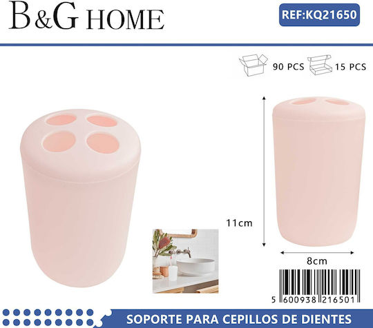 21650 Zahnbürstenhalterung Kunststoff Rosa