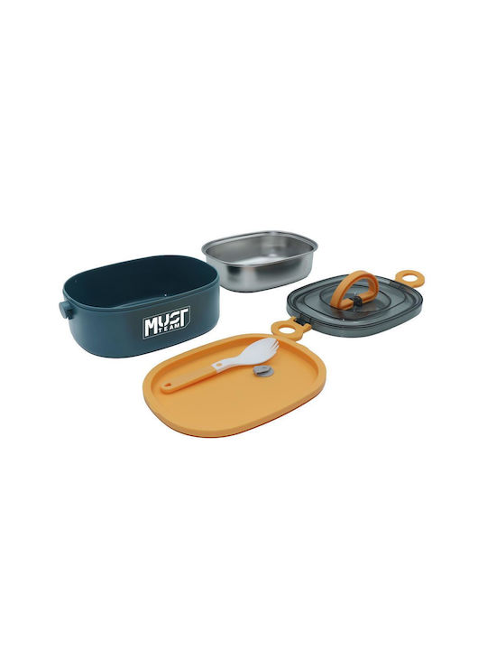 Must Team Δοχείο Φαγητού Inox Μπλε 750ml