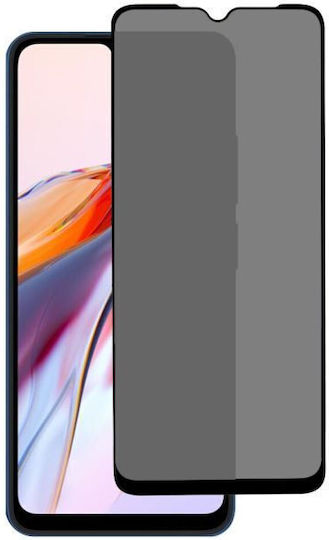 3D Vollkleber Privatsphäre Vollflächig gehärtetes Glas Schwarz (Redmi 12C)