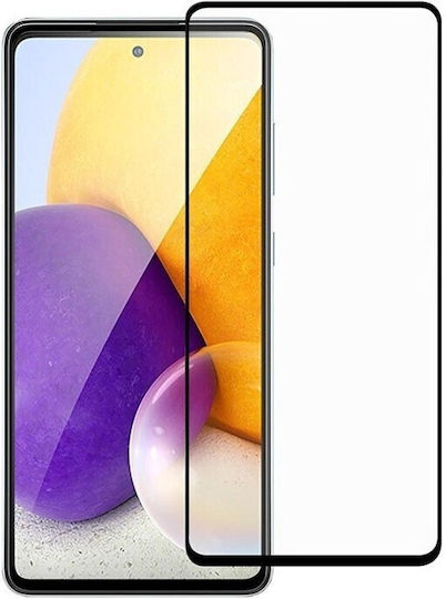 5D Ceramică Adeziv complet Full Face Tempered Glass Negru (Galaxy A73)