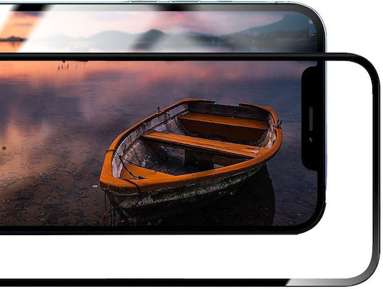 Forcell Flexible Nano Glass 5D Tempered Glass Μαύρο (iPhone 15)