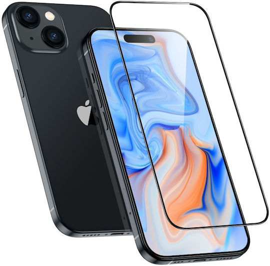 ESR Armorite Full Face Tempered Glass Μαύρο (iPhone 15)