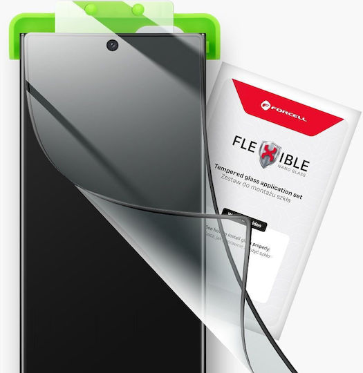 Forcell Flexible Nano Glass 5D Закалено стъкло Черен (iPhone 15 Pro)