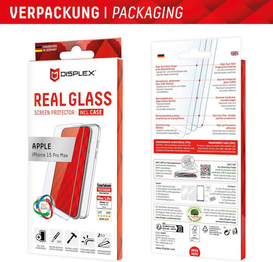 Displex Real Glass Tempered Glass (iPhone 15 Pro Max)