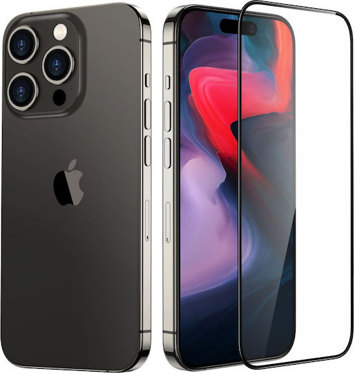 ESR Armorite Full Face Tempered Glass Μαύρο (iPhone 15 Pro)