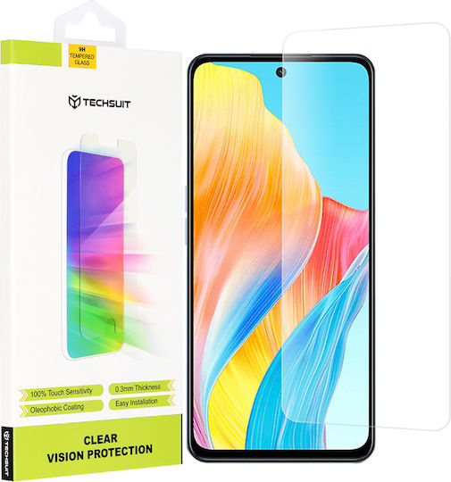 Techsuit Clear Vision Glass Tempered Glass (Oppo A98)