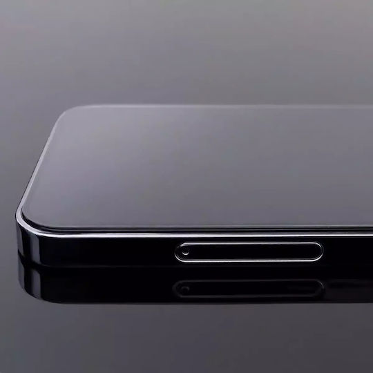 Wozinsky Vollflächig gehärtetes Glas Schwarz (iPhone 15 Pro)