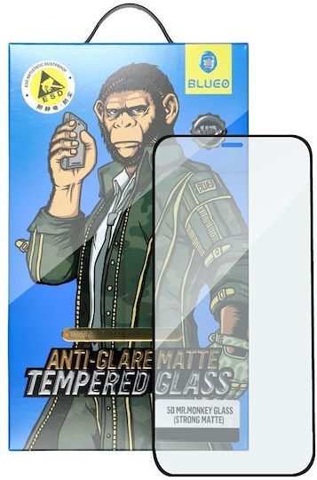 Blueo Mr Monkey Glass 5D Privacy Full Face Tempered Glass Black (iPhone 15 Pro)