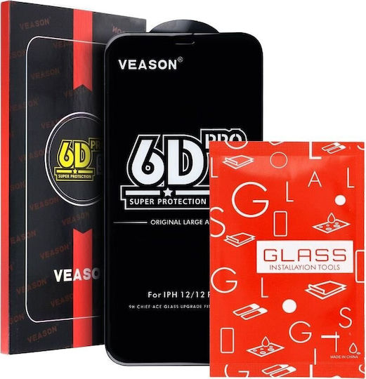 Veason 6D Pro Full Face Tempered Glass Black (Redmi Note 11/11S)
