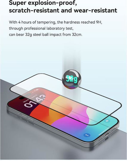 Devia Star Tempered Glass 1τμχ Μαύρο (iPhone 15 Plus)