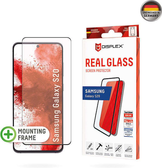 Displex Real 3D Full Face Tempered Glass Μαύρο (Galaxy S20)