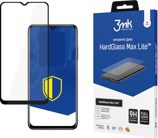 3MK HardGlass Max Lite Full Face Tempered Glass (Redmi 9T / Poco M3)