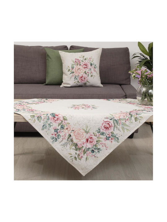 Sette Colori Διακοσμητική Μαξιλαροθήκη Selena Εκρού 45x45εκ.