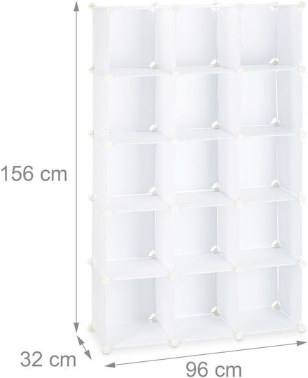 Relaxdays Husă Din Plastic Pentru Depozitarea Pantofilor Albă 156x96x32cm