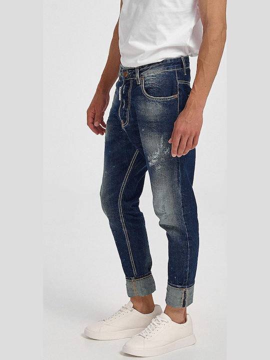 Men's Jeans Pants with Slim Fit Blue