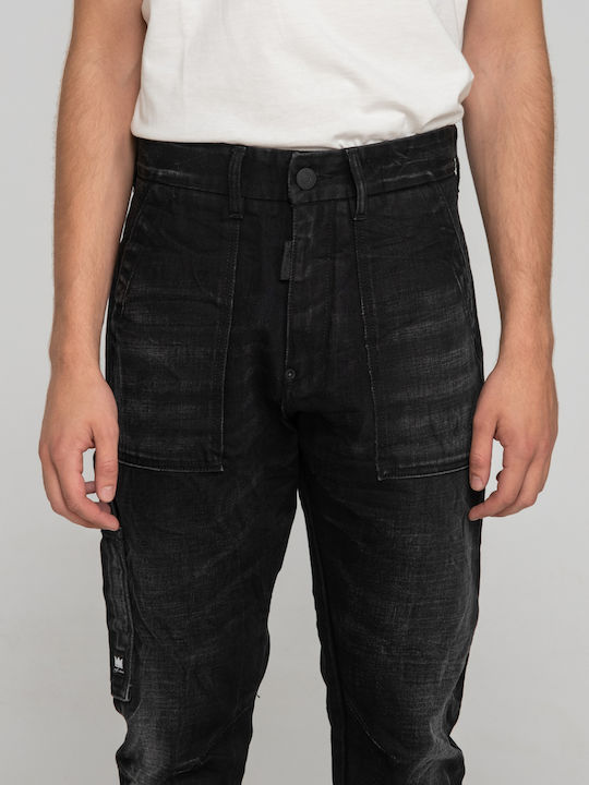 Men's Jeans Pants with Slim Fit Black