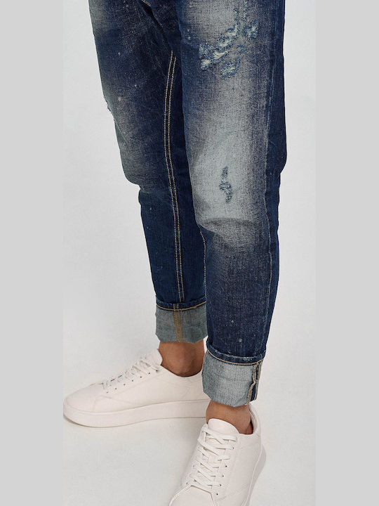 Men's Jeans Pants with Slim Fit Blue