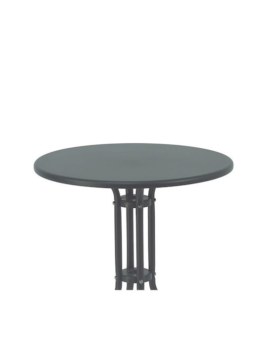 Tisch Café für kleine Außenbereiche Stabil Vergo Anthracite 60x60x70cm