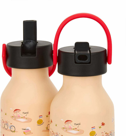 Hello Hossy Kids Water Bottle Stainless Steel with Straw 350ml