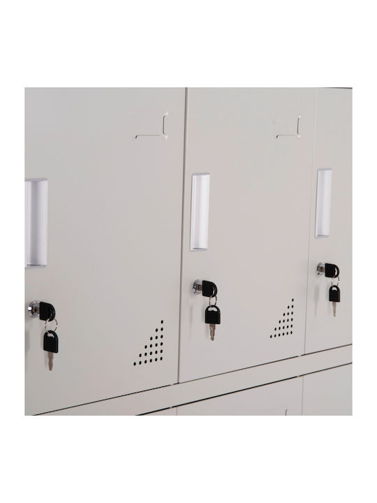 Φοριαμός Bexley Μεταλλικός 90x40x185εκ.