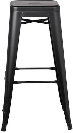 Scaun Metalic Bar Texas Negru 42x42x63cm Scaun Metalic Bar Texas Negru 42x42x63cm