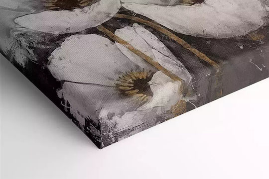 Leinwandgemälde Weiße Blumen Knv2541 40cm X 40cm