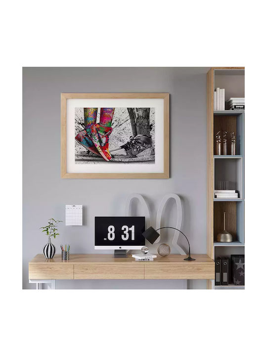 Poster Graffiti Sneakers Snk070 21cm X 30cm Λευκό Κάδρο Pvc 18x24