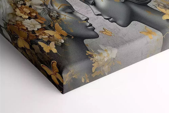 Leinwandgemälde Frauen Schmetterlinge Knv2450 80cm x 120cm