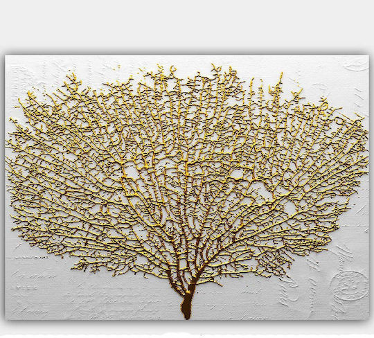 Megapap Golden Tree Πίνακας σε Καμβά 100x70cm