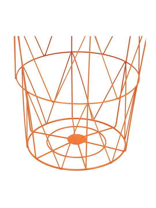 Masă Laterală Rotundă Kumi Metalică Portocalie L37xL37xÎ40cm