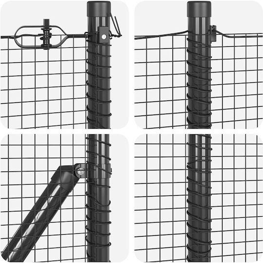 vidaXL Wire Fencing Gray 0.4x50m