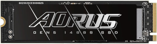 Gigabyte AORUS Gen5 14000 SSD 4TB M.2 Type with PCI Express 5.0 Connection AG514K4TB