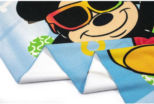 Πετσέτα Θαλάσσης Quick Dry Disney Home Mickey 01 70x140 Sky Blue 100% Microfiber