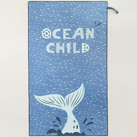 Nima Ocean Child Kids Beach Towel Blue 140x70cm Ocean Child