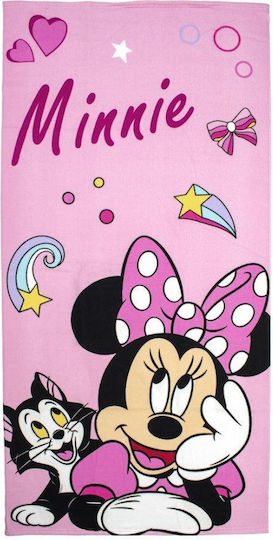 Dimcol Πετσέτα Θαλάσσης Quick Dry Disney Home Minnie 98 70x140 Pink 100% Microfiber