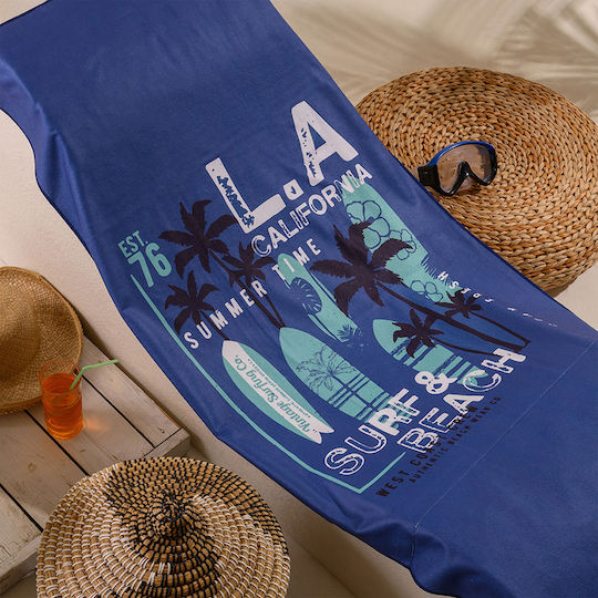Melinen Surf & Beach Kids Beach Towel Blue 150x75cm