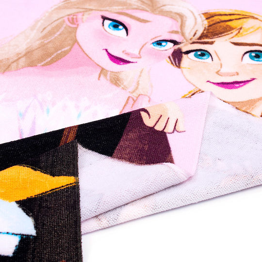 Dimcol Prosoape de plajă pentru copii Roz Frozen 140x70cm