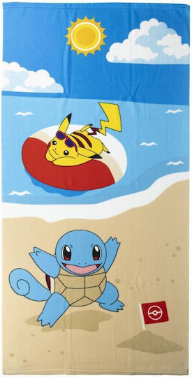 Pokemon Squirtle Pikachu Kids Beach Towel 140x70cm