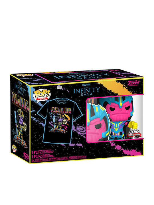 Funko Pop! Tees Marvel: Marvel - Ediție Specială Lumina Neagră Infinity