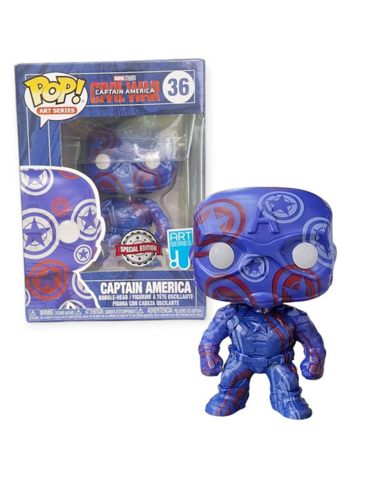 Funko Pop! Bobble-Head Artist Series: Captain America - Captain America 36 Special Edition