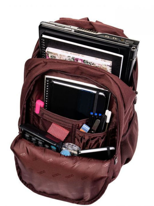 Polo Backpack Double Scarf Pins School Bag Backpack Junior High-High School Lilac with Water Bottle Holder 20Liters 2025