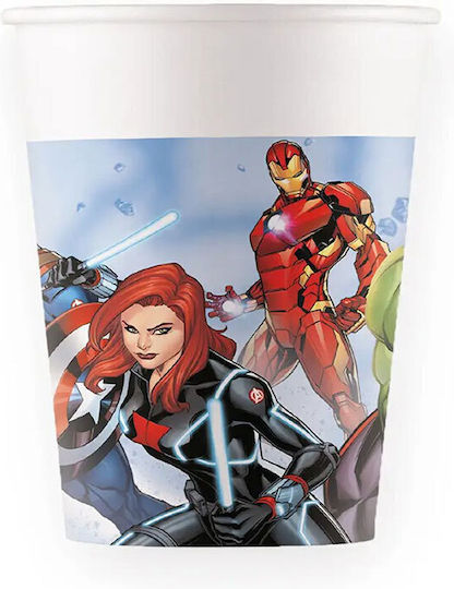 Procos Avengers Infinity Stones Partygeschirr Glas für Party 8 Stück