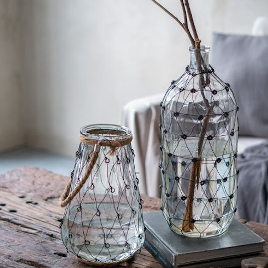 Artekko Βάζο Γυάλινο Clear Διάφανο 18xΥ46cm Artekko Βάζο Γυάλινο Clear Διάφανο 18xΥ46cm
