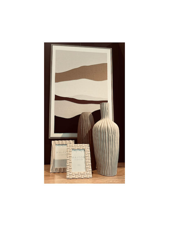 InTheBox Decorative Vase Athena Beige 18x18x45cm