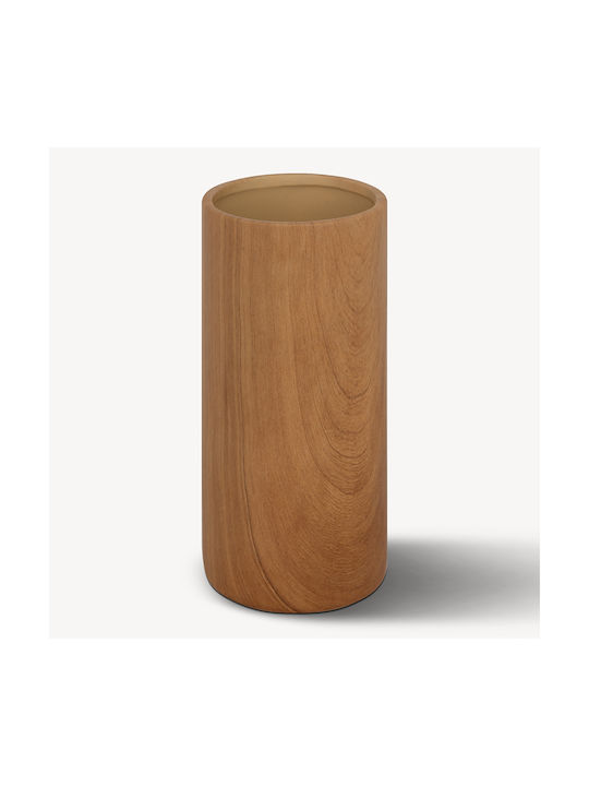 Atmosphera Decorative Vase Brown 9.5x9.5x20cm