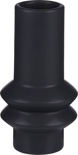 Atmosphera Glass Black Vase Φ8xH15cm