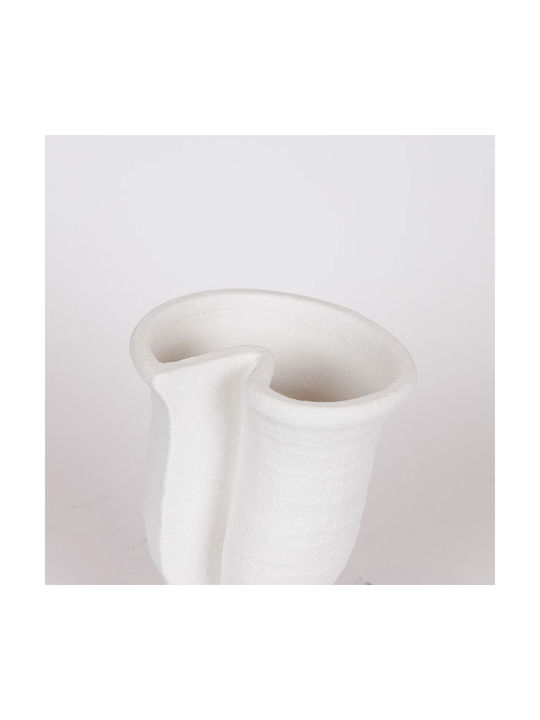 Decorative Vase Beige 15x13x21cm