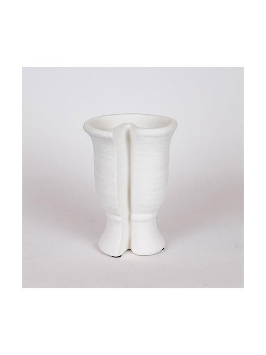 Decorative Vase Beige 15x13x21cm